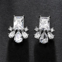 Zircon Earrings All-match High Quality European And American Earrings