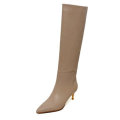 Winter Below The Knee Stiletto Heel Knight Boots Women