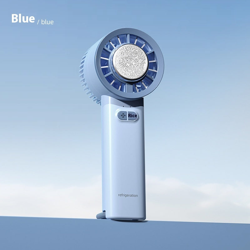 Summer Gadget Handheld Turbo Jet Fan Mini Portable Ice Cold Fan Generation Brushless Motor