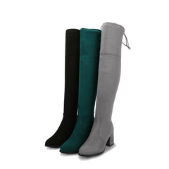 Winter Warm Thick-heeled Over-the-knee Women's Boots