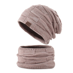 Two-piece Knitted Woolen Hat And Scarf For Lovers