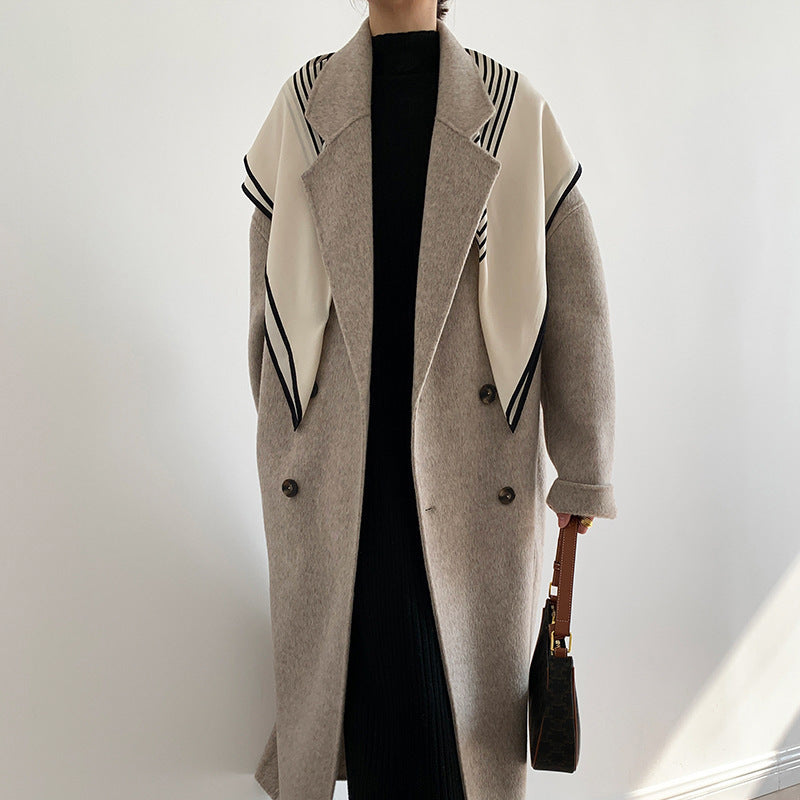 Atmospheric Long Double-sided Wool Coat