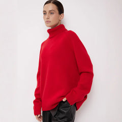 Loose Pullover Thermal Knitting Sweater For Women