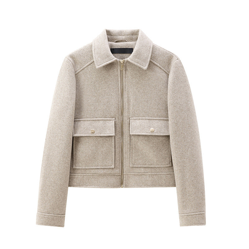 Women's Zipper  Soft Jacket Coat