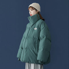 Loose Short Down Puffer Jacket Cotton Women's Coat