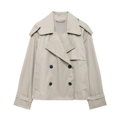 Fashion Casual All-matching Short Windbreaker Women's Coat