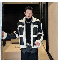 French Fashionable Jacket Stitching Style