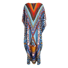 Ethnic Print Beach Skirt Blouse