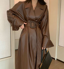 Autumn And Winter Women's Leather Clothing