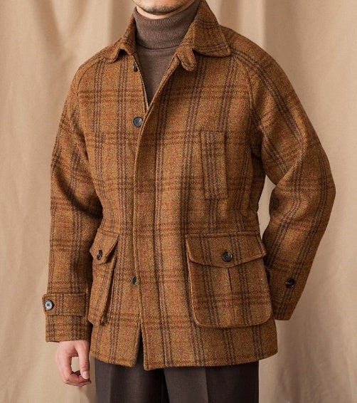 Tweed Jackets for Men | 100% Wool Safari Jacket