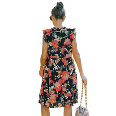 European And American Style Floral Skirt