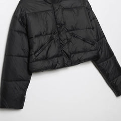 Women's Fashion Simple Cotton Jacket Pilot Jacket Coat
