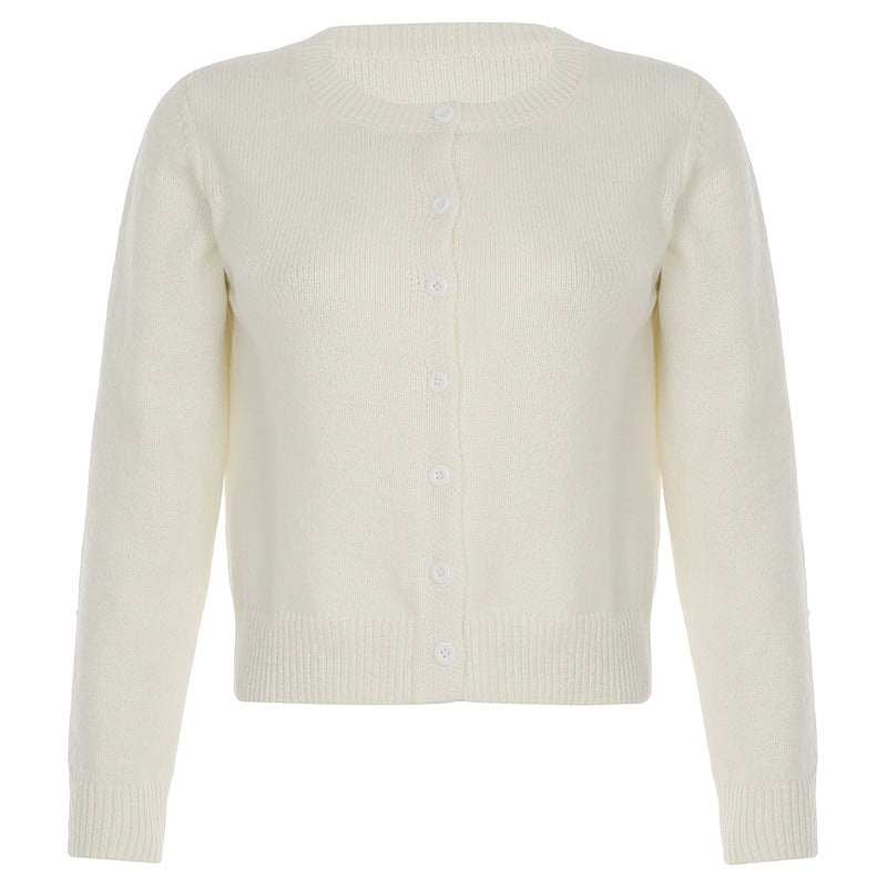 European And American Early Autumn Retro Knitted Top For Women