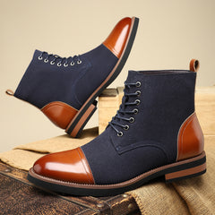 Men's Trendy Sleeve Leather All-match Casual Boots