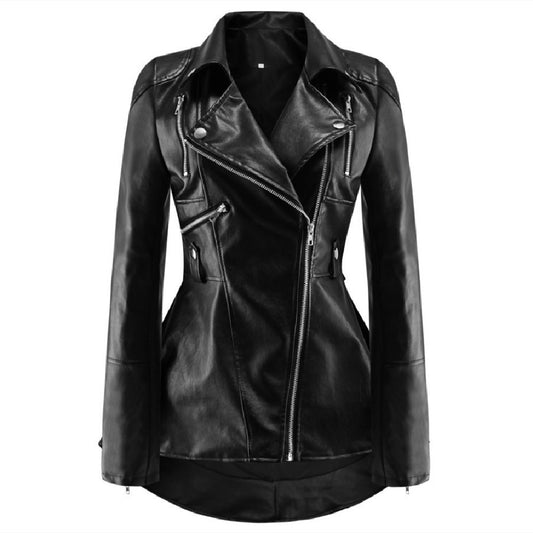 Women's Fashion  Leather Coat