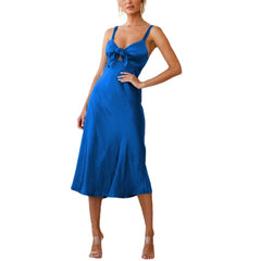 Summer Women's Clothing Dress Fashion Suspenders High Elastic Silk