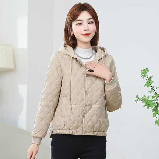 Casual Slimming Short Hooded Warm Jacket