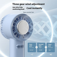 Summer Gadget Handheld Turbo Jet Fan Mini Portable Ice Cold Fan Generation Brushless Motor