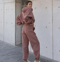 Trendy Women's Hoodies for Autumn & Winter – Casual Sports Set