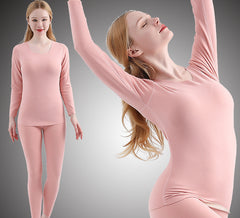 Women's Thin Slim Double-sided Plush Brushed Men's Thermal Underwear
