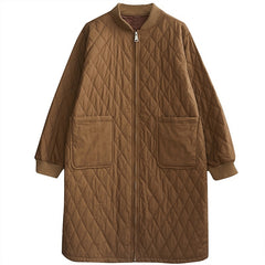 Mid-length Slim Fit Thickened Slimming Cotton Coat Jacket