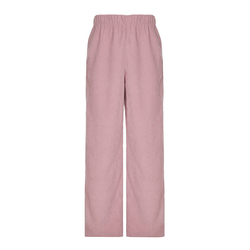 New Corduroy Straight-leg Trousers