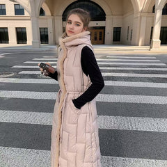 Overknee Long Thickening Vest Outerwear