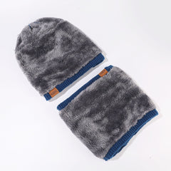 Hat Scarf Gloves Three-piece Suit Snow Day Knitted Earflaps Cap