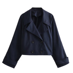 Women's Trench Coat Short Jacket