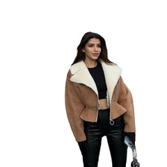 Women's Long Sleeve Solid Color Coat