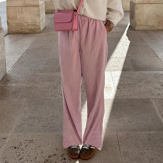 New Corduroy Straight-leg Trousers