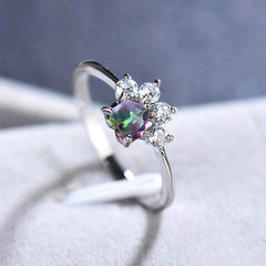 Alloy Love Cat's Paw Ring European And American Engagement Ring