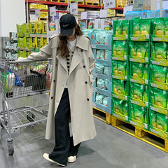 Spring And Autumn  Long Sleeve Trench Coat Women