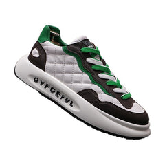 Sports Casual Color Blocking Printing Thick Soled Shoes