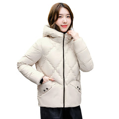 Cotton Coat Rhombus Thickened Cotton Coat Fleece-lined Cotton Coat Puffer Jacket