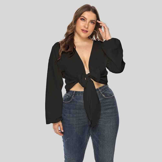 Women's Bow Tie Tube Top Sexy Blouse