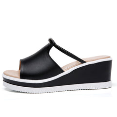 Slope With Waterproof Platform Leisure All-match Flip-flop