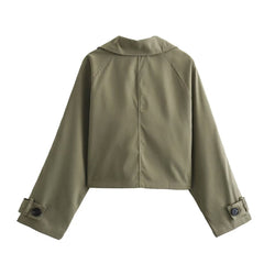 Women's Trench Coat Short Jacket