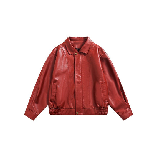 Leather Jacket Men And Women Leather Coat