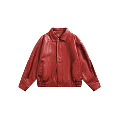 Leather Jacket Men And Women Leather Coat