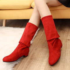 Autumn And Winter New Leg Boot Long Over-the-knee Boots Flat Boots Children