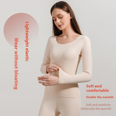 Double-sided Brushed Seamless Thermal Underwear Men's Women's Suit