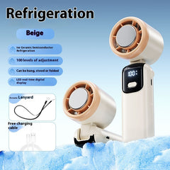 Violent Fan Digital Display High-speed Outdoor Handheld USB Cooling Fan