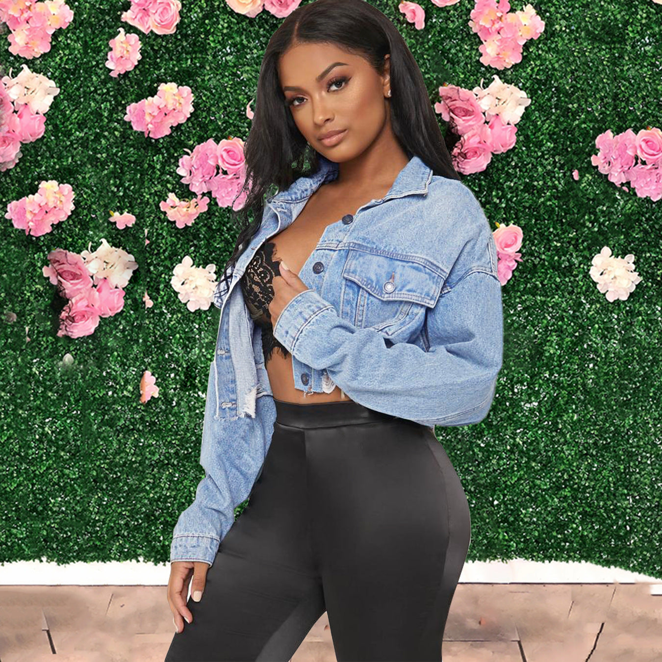 Ripped Denim Jacket – view 2