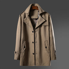 Windbreaker Men's Jacket Thin Style Plus Velvet Optional