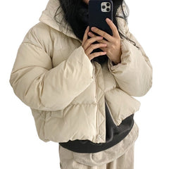 Women's Lazy Casual Loose Hand Stuffed Cotton Warm Padded Clothes